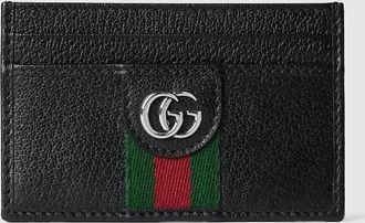 Gucci Ophidia Card Case, Black, Leather