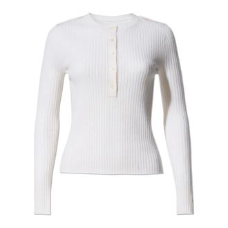 Perfect Moment V-neck Knitwear, female, Beige, Size: XS Henley Top