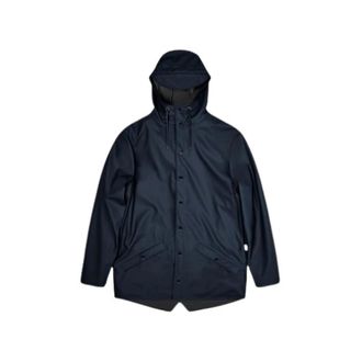 Rains Waterdichte Jas - Dames - Zomerjassen - Blauw - 2XL - Polyester - Jassen