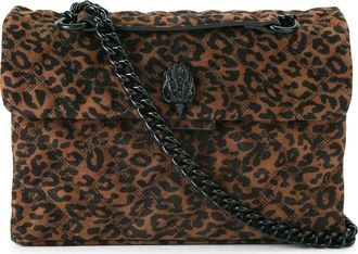 Kurt Geiger Kensington Quilted Leather Shoulder Bag in Open Brown at Nordstrom