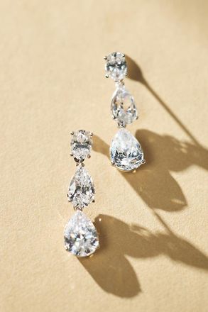 Nadri Chloe Crystal Pear Drop Earrings