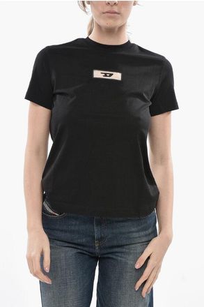 Diesel Cotton Crewneck T-Shirt T-REG-PL With Front Logo size Xxs