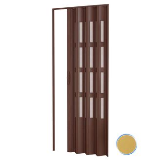 Pinto Pinto - Puerta Plegable De Interior En Kit Con Vidrios De Pvc Mod. Sonia Fresno 82x220 Cm