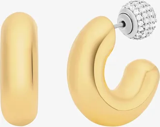 Michael Kors 2-in-1 Pav&eacute; Convertible Hoop Earrings