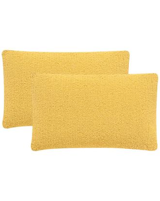 Safavieh Set Of 2 Soleil Solid Pillow