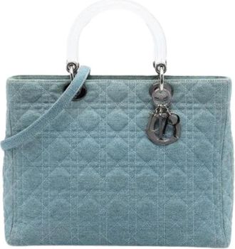 Dior Pre-owned Lady satchel - - Pre-owned - Donna - Blu - ONE SIZE