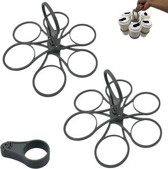 OEM Portavasos, 2 Piezas, Portavasos Plegable Con Asa, Portavasos Port&aacute;til Para Bebidas No Alcoh&oacute;licas, Para Caf&eacute;, Cerveza, Bebidas