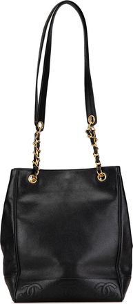 Chanel Pre-owned Womens Tote Bag Black Leather - One Size