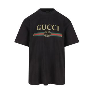 Gucci Dames, Tops, Zwart, Maat: XS Katoen
