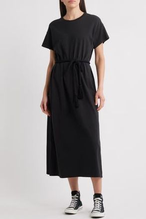 The Great. The Boxy Tee Cotton Dress in Almost Black at Nordstrom Rack, Size 2 (Fits Like 8-10 Us)