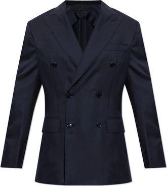 Brioni Ravello Blazer - Heren - Blazers - Blauw - L - Katoen - Jassen
