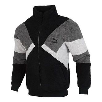 Puma Retro Block Sherpa Jacket Black 530808-01