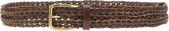 Brunello Cucinelli Cintura intrecciata in pelle - - Accessories - unisex - Marrone - 95 CM