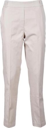Kiltie Beige Kiltie Trousers with Tailored Mid-Rise Fit