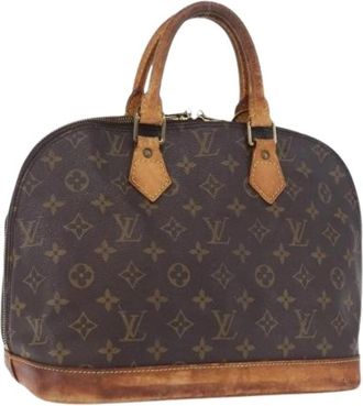 Louis Vuitton Pre-owned Alma PM Hand Bag - Dames - Vintage Handtas - Bruin - ONE Size - Leer - Vintage