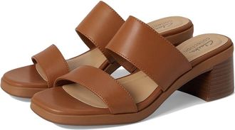 Clarks Jaylan Dusk Womens Sandals Tan Leather : 7.5 B - Medium, Leather/Rubber