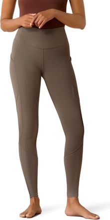 Ariat Womens Breathe Eos Half Grip TightRiding Breech in Plum Grey, Size X-Large, by Ariat