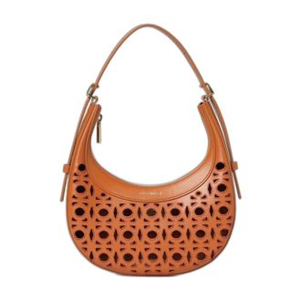 Coccinelle Whisper Borsa in Pelle Perforata - - Bags - Donna - Rosso - ONE SIZE
