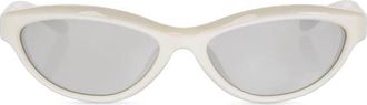 Jacquemus Curvo Zonnebril - Dames - Zonnebrillen - Beige - ONE Size - Accessoires