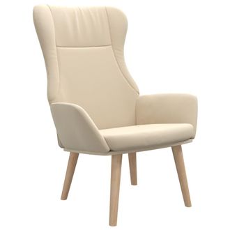 Nova Sill&oacute;n De Relax De Tela Color Crema Vidaxl