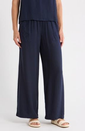 Splendid Cayden Wide Leg Pants in Navy Blue at Nordstrom Rack, Size X-Small