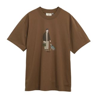 Barbour Fordyce Oversized Grafische T-shirt - Heren - Tops - Bruin - Maat: S Katoen