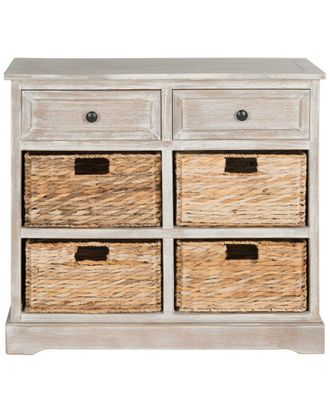 Safavieh Herman Storage Unit With Wicker Baskets