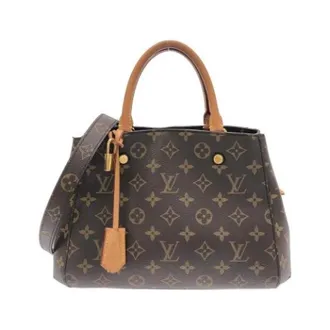 Louis Vuitton Vintage, unisex, Bruin, ONE Size, Pre-owned Coated Canvas Handbag