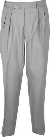 Michele Carbone Turquoise Stretch Virgin Wool Pants