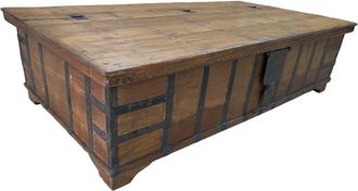 Wanderlust Deco Ba&uacute;l De Madera Artesanal 178x95x47h Cm