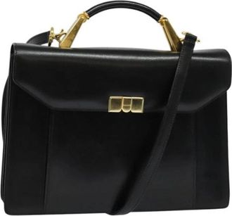 Bally Tweedehands leren handtassen - unisex - Vintage Handtas - Zwart - ONE Size - Leer - Vintage