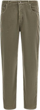 Brunello Cucinelli Trousers - male - Brunello Cucinelli - Straight Trousers - Green - 2XL - Trousers