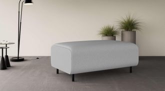 HOME AFFAIRE Polsterhocker »ARROS gross mit Wellenunterfederung, Masse B/T/H: 120/70/46 cm« passend zur Serie, in hochwertiger Verarbeitung