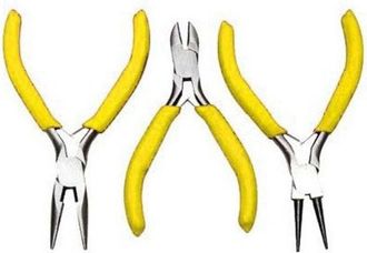 Trade Shop Trade Shop - Kit 3 Mini Pinze Per Elettronica Pinza Becco Universale Tronchese