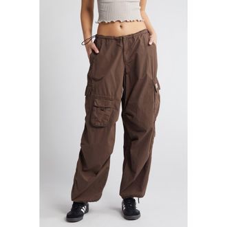 BDG Cotton Cargo Joggers in Chocolate at Nordstrom Rack, Size X-Small
