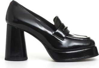 Halmanera Zwarte Lakleren Mocassin Schoenen - Dames - Pumps - Zwart - 36 1/2 EU - Schoenen