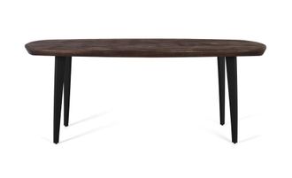 Giner&Colomer Mesa de comedor con esquinas redondeadas en madera de mango 200 cm