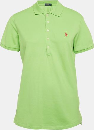 Ralph Lauren Polo Ralph Lauren Line Green Logo Embroidered Pique Polo T-Shirt