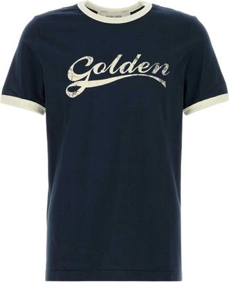 Golden Goose Blue Crew Neck T-Shirt