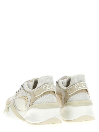 Fendi Womens White Polyester Athletic Sneakers