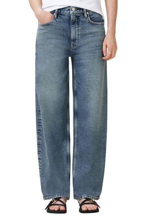 AllSaints Sadie Barrel Leg Jeans in Washed Indigo at Nordstrom, Size 25