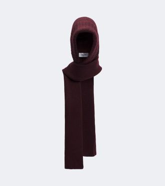 Yves Salomon Ribbed-knit wool and cashmere hood