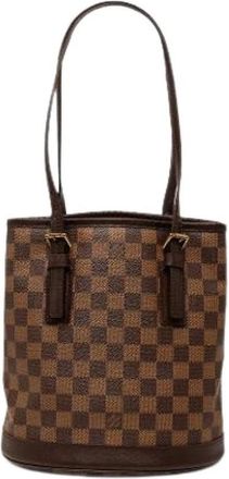 Louis Vuitton Pre-owned Marais Bucket Bag - Dames - Vintage Tas - Bruin - ONE Size - Leer - Vintage