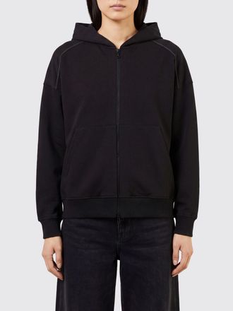 Brunello Cucinelli Felpa con cappuccio e zip in cotone con tasca a marsupio