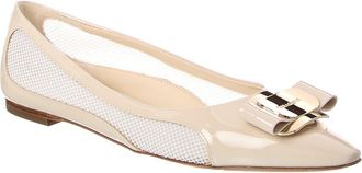 Ferragamo Mesh & Patent Flat