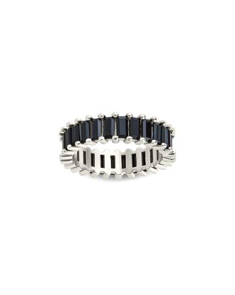 Sterling Forever Cz Caroline Rainbow Eternity Ring