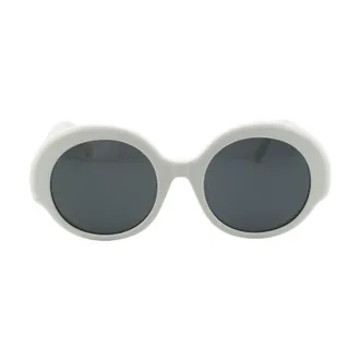 Loewe LW40135F25A Round Full Rim Sunglasses - White