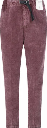 White Sand Washed Corduroy Belted Pants