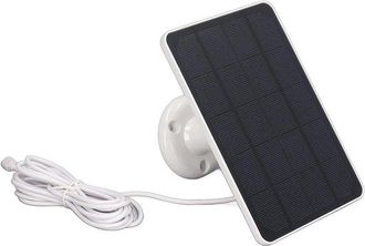 OEM Panel Solar Impermeable De 4w Y 5v, Cargador De Bater&iacute;a Usb Para C&aacute;maras, Soporte Ajustable De 360&deg; Para Panel Solar (blanco)