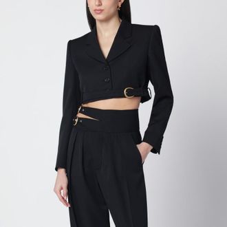 Chlo&eacute; Black cropped Spencer jacket
